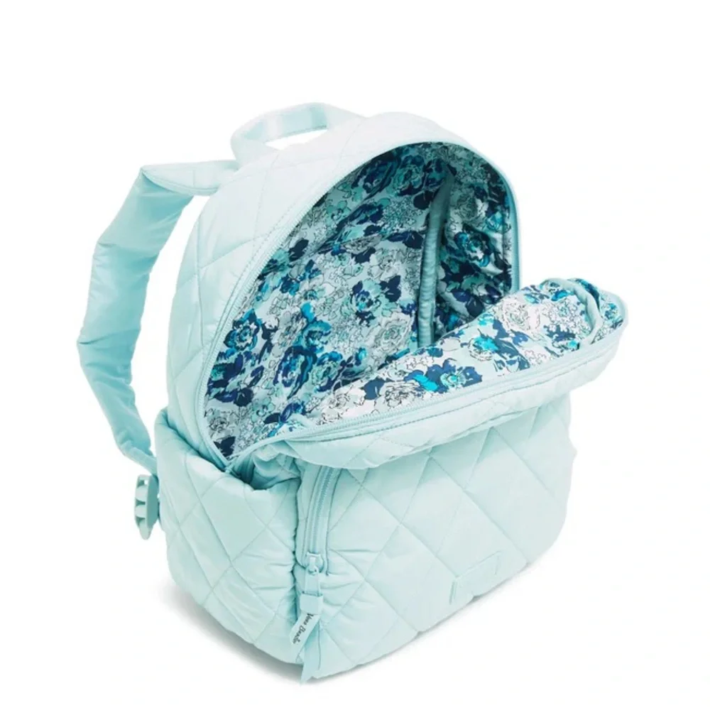 NWOT Vera Bradley Essential Compact Backpack • Sea Salt Blue
